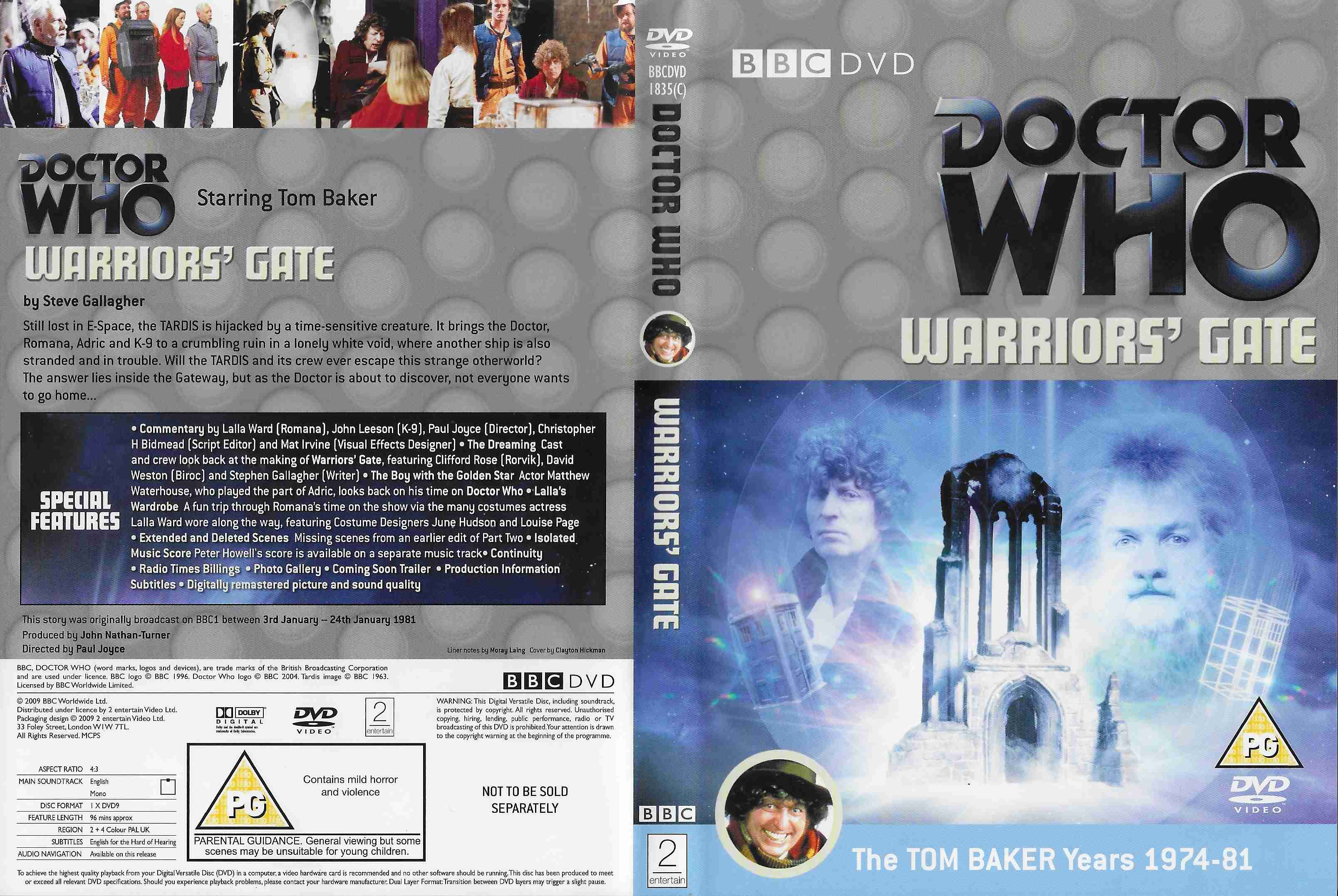 Picture of BBCDVD 1835C Doctor Who - Warriors' gate by artist Steve Gallagher from the BBC records and Tapes library